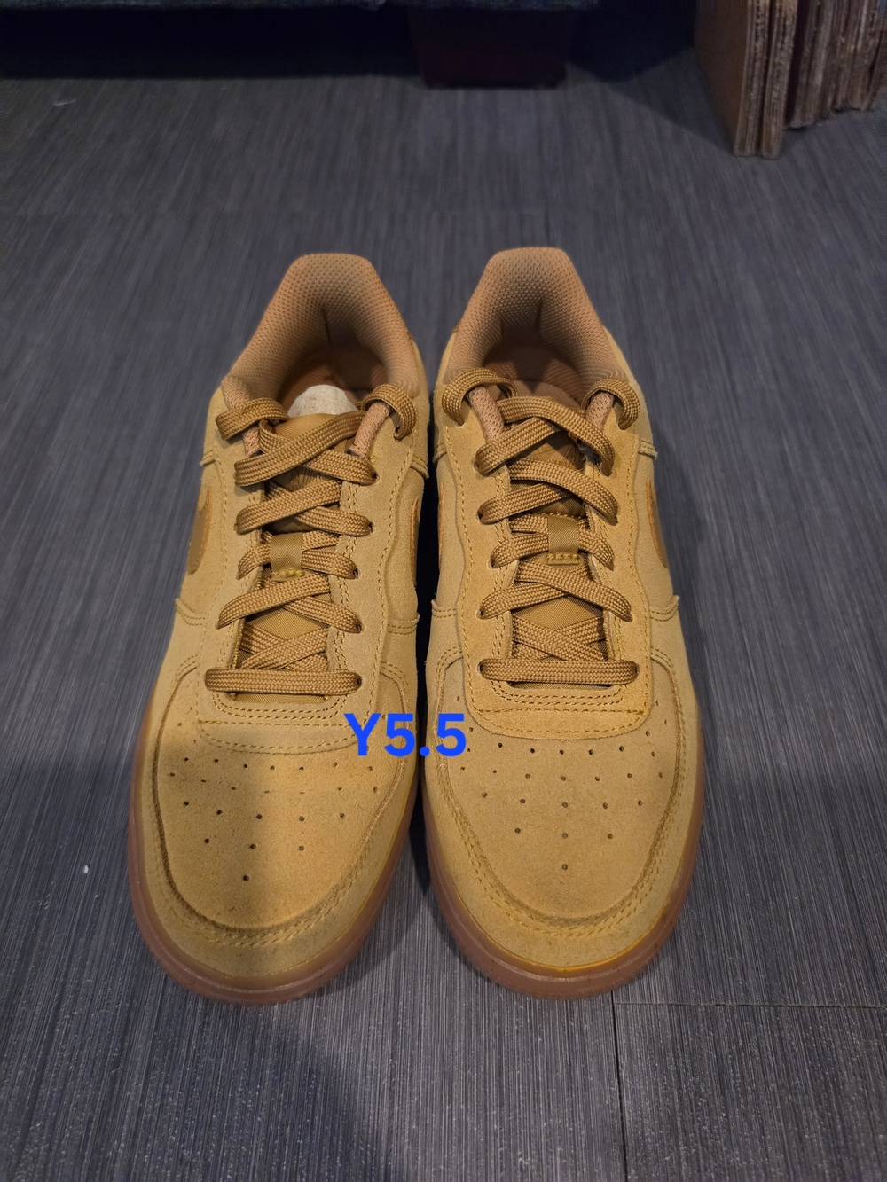 Nike Kids Suede Sneakers in Wheat/Tan